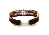 Brown Leather Cuff Bracelet