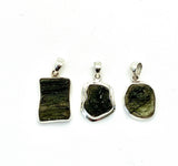Druzy Moldavite Pendant, Small