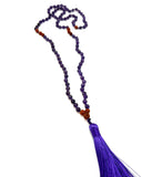 Amethyst Mala with Rudraksha Beads
