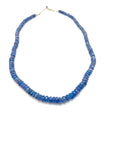 Beaded Blue Faceted Sapphire Necklace