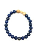 Lapis with Palo Santo Bracelet