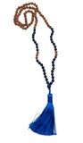 Rudraksha Mala with Lapis