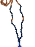 Rudraksha Mala with Lapis