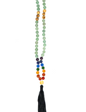 Green Aventurine Silk Tassel Mala