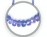 Tanzanite Beaded Necklace, Small