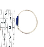 Silver Bracelet with Lapis Stone