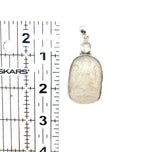 White Tara Hand-Carved Quartz Crystal Pendant