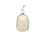 White Tara Hand-Carved Quartz Crystal Pendant