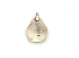 detail signature carving stamp on buddha charm