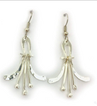 Drop Note Goddess Silver Earrings