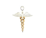 Gold Plated Caduceus