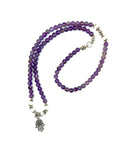 Amethyst Mala with Hand Charm