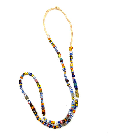 African Glass Bead Necklace -Multicolor