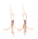 Drop Note Goddess Copper Earrings