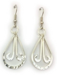 Tear Drop Silver Earrings