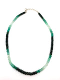Tri-Color Emerald Necklace