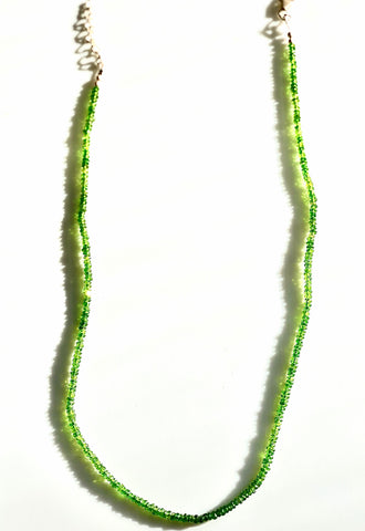 Chrome Diopside Beaded Necklace
