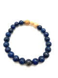 Lapis with Palo Santo Bracelet