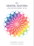The cover of the book 'The Mystic Mantra OM Mani Padme Aum' by Robert G. Chaney features a colorful mandala design.